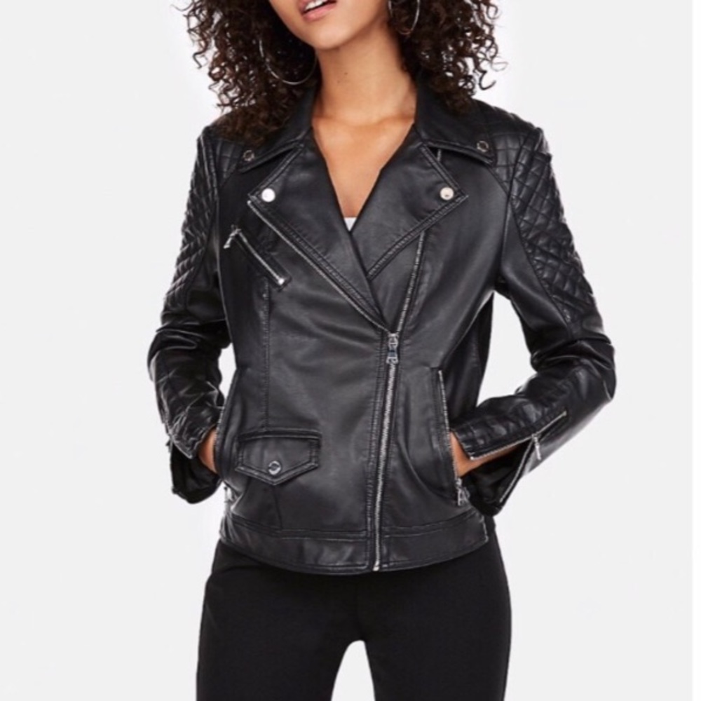 Express Leather Moto Jacket